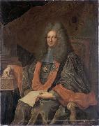 Hyacinthe Rigaud Portrait of Joseph Fleuriau d'Armenonville oil on canvas